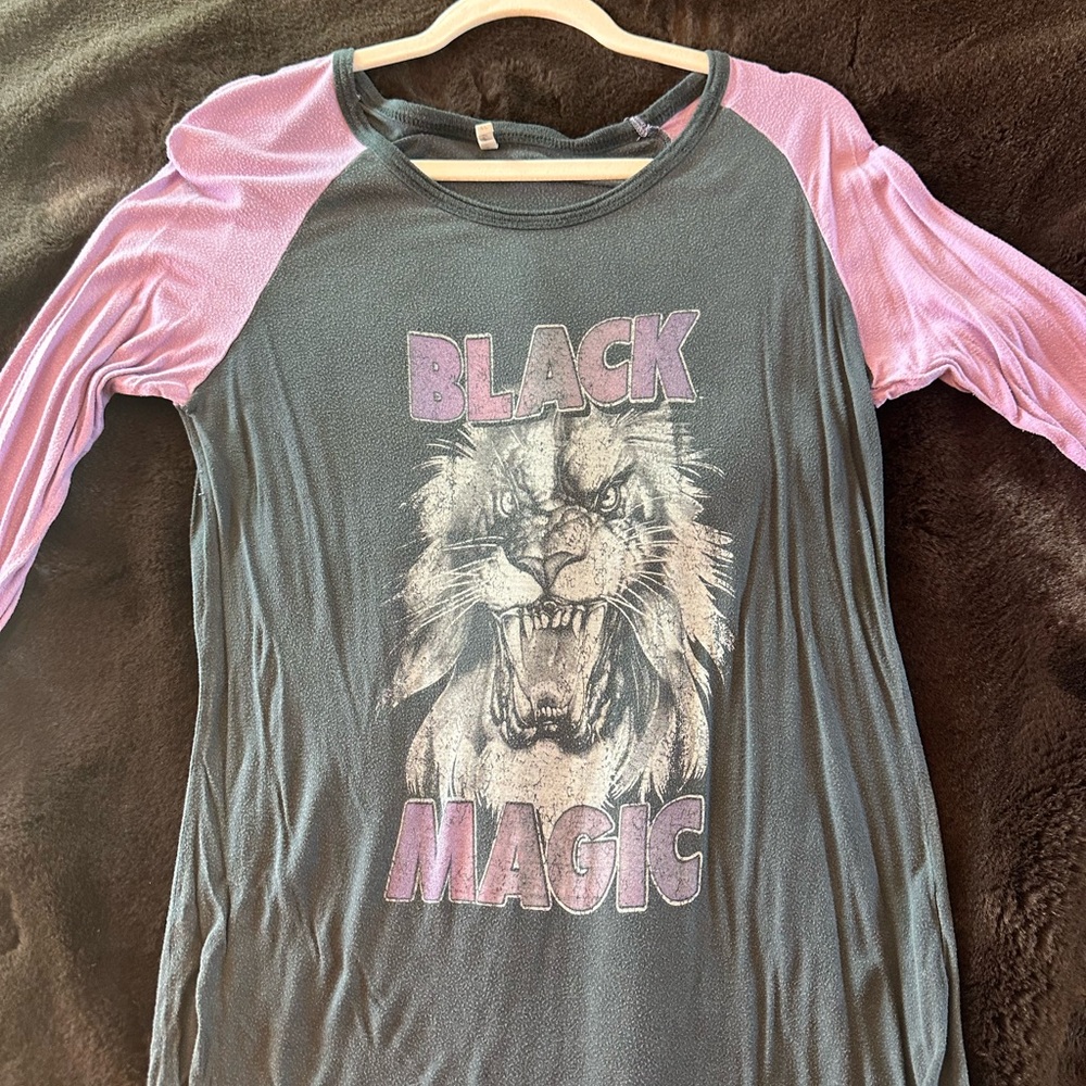 Splits59 Black and Pink Kids Raglan Shirt